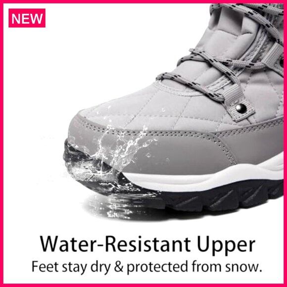Women's Snow Boots Size 6-11 Waterproof Warm Lined Winter Boots Outdoor - Picture 6 of 8